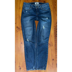 PAIGE Verdugo Crop Mid Rise Skinny Leg Distressed Stretch Jeans Size 26